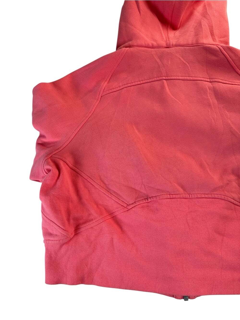 Lululemon Scuba Oversized Full Zip Hoodie M/L Pink Blossom Cropped Fleece - Picture 9 of 16